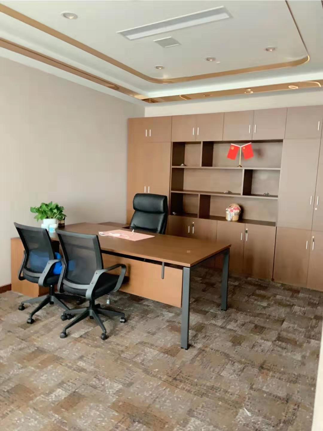 富城路99号震旦国际大楼出租645平办公室精装修带家具