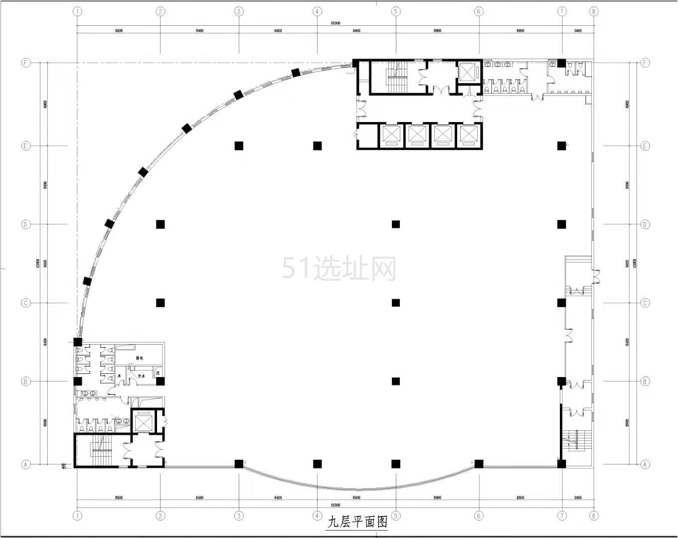 竹园商圈全华信息大厦出租2744平办公室有装修无家具