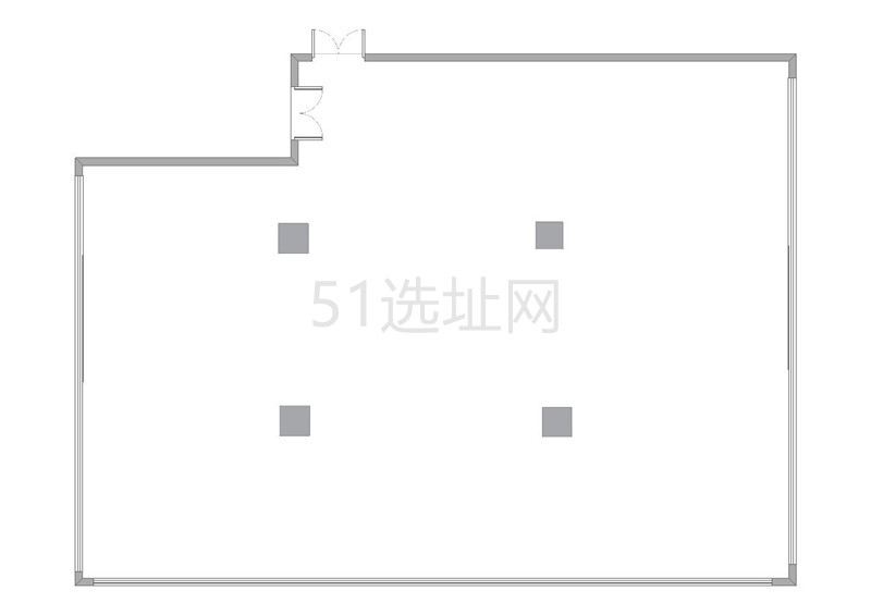 虹桥丽宝广场出租870平写字楼标准交付