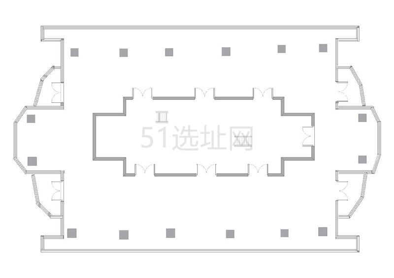 丁香国际商业中心出租920平写字楼标准交付