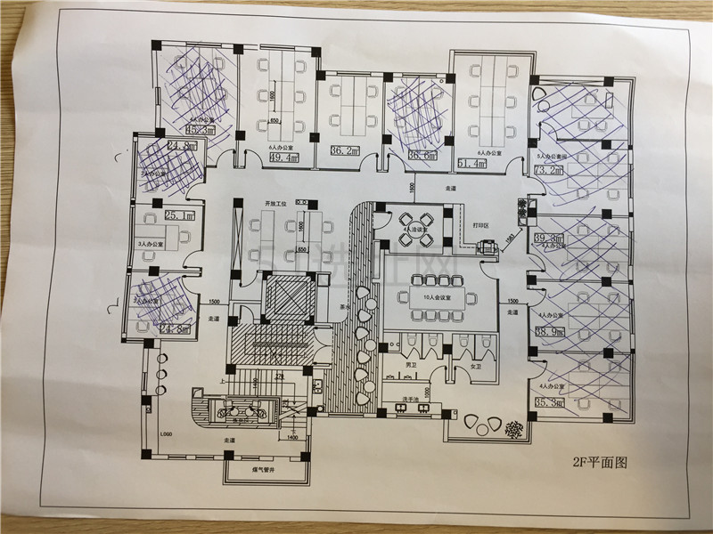 1号线衡山路站永嘉坊出租开放式工位1-5人间