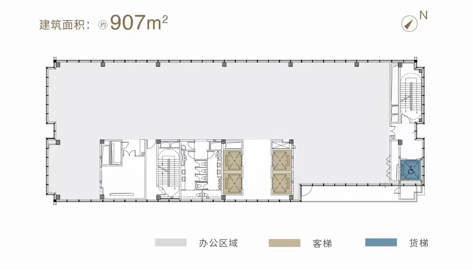 四川北路地铁口前海人寿甲级写字楼整层868平-1221平起出租