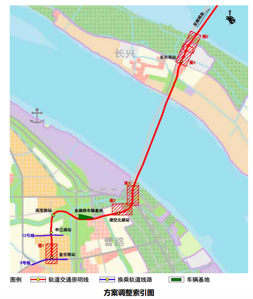 上海轨交崇明线规划调整，预计2025年通车使用