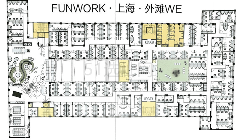 外滩WE国际文化创意中心Dobe Space 出租5人间带窗户现房