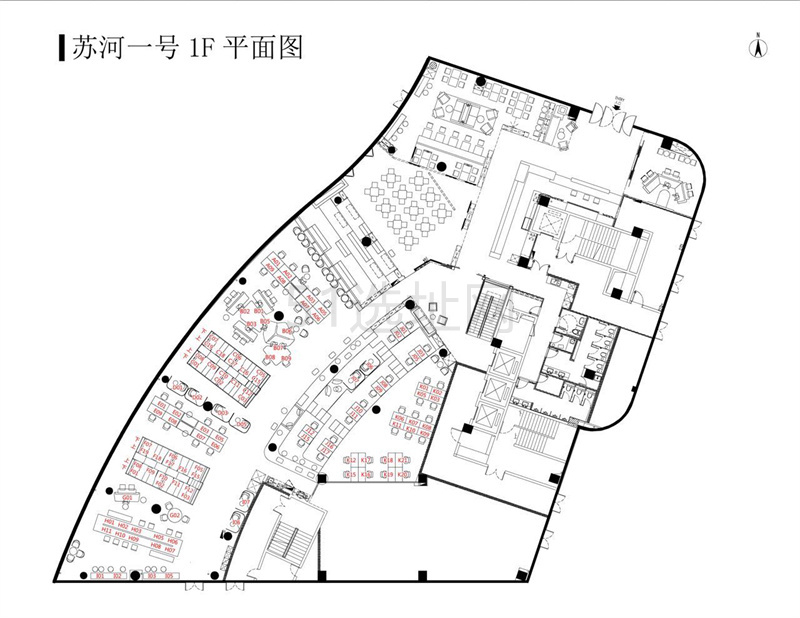 苏河1号禄鸣空间共享办公出租12人间带窗户现房