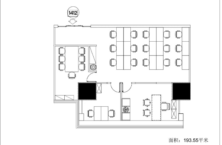 长宁区3条轨道交通的中山公园龙之梦购物中心出租193平精装修办公室