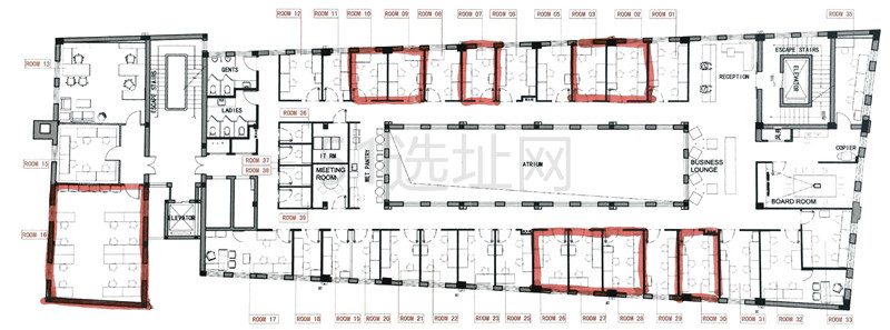 中一大楼Bund 270 启麟商务中心出租4人间带窗户现房