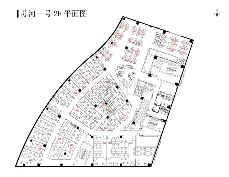 苏河1号禄鸣空间共享办公出租6人间带窗户现房