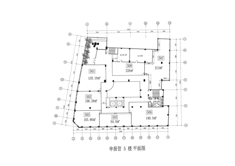 申报馆出租211平写字楼带装修有家具