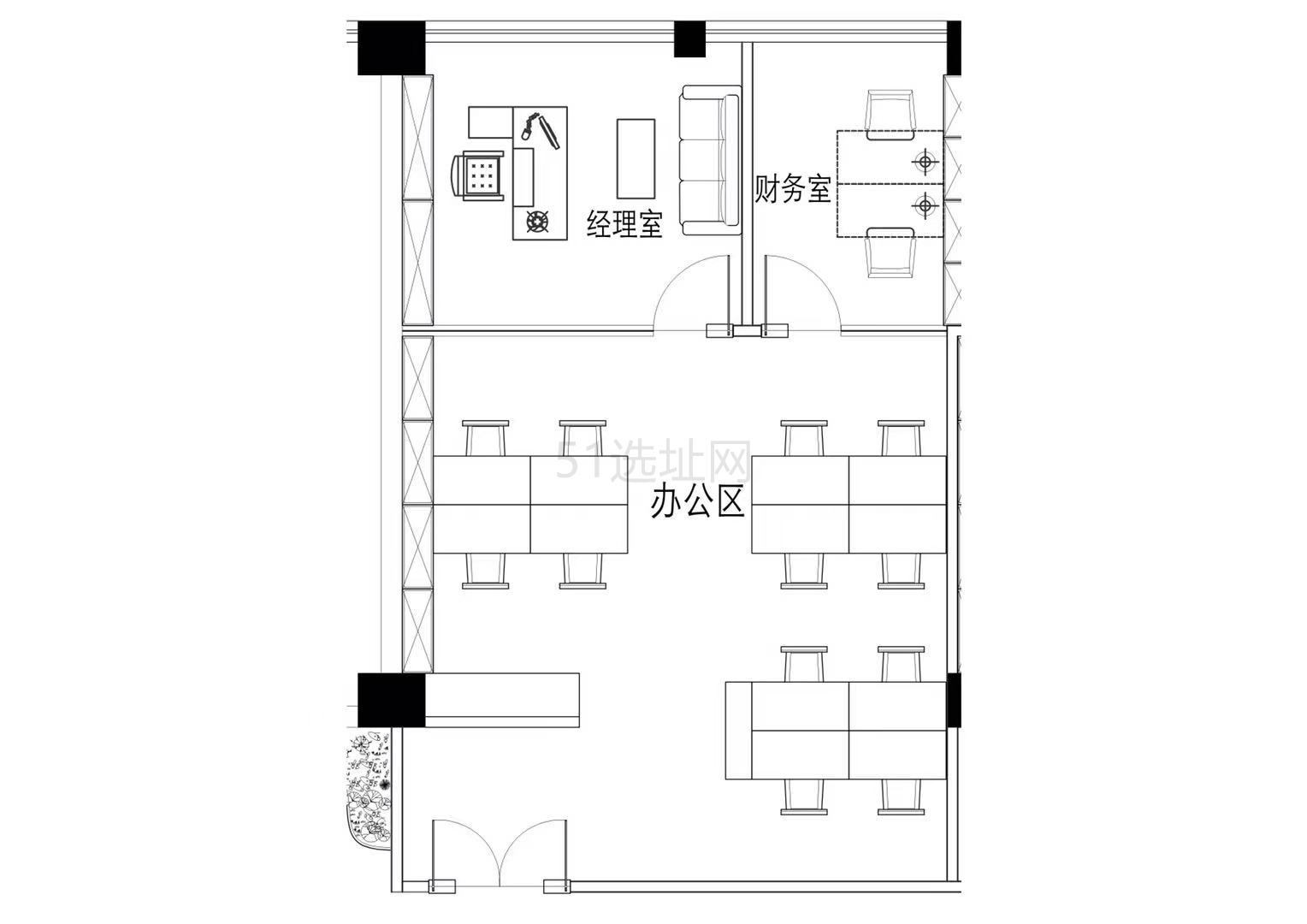 新闸路地铁口上盖雅州大楼精装修办公室现房，148平带2隔间16工位