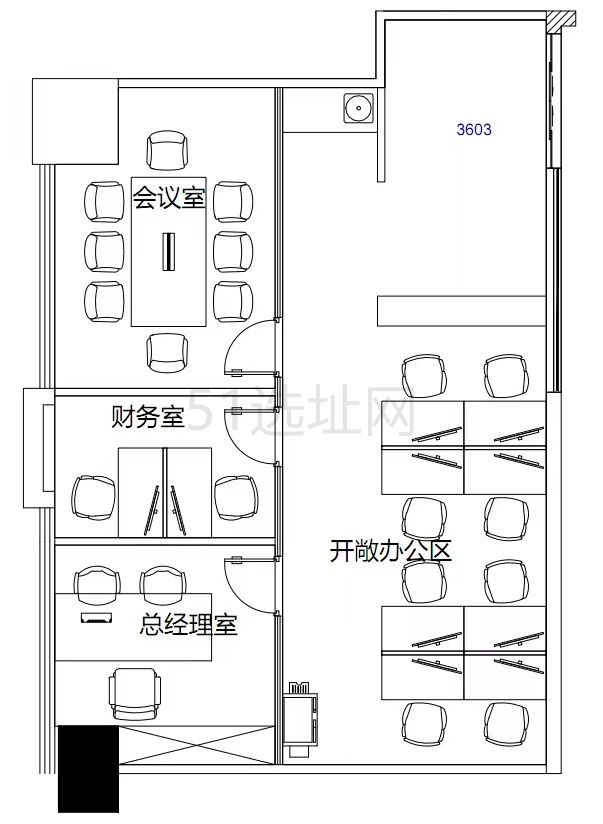 2号线南京西路梅龙镇广场出租150平小户型带家具办公室，现房随时可看