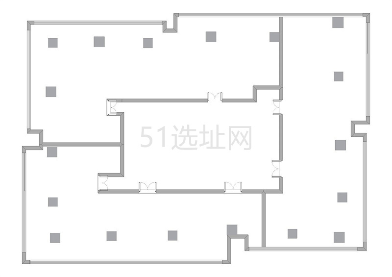 协信星光广场出租983平写字楼有装修无家具