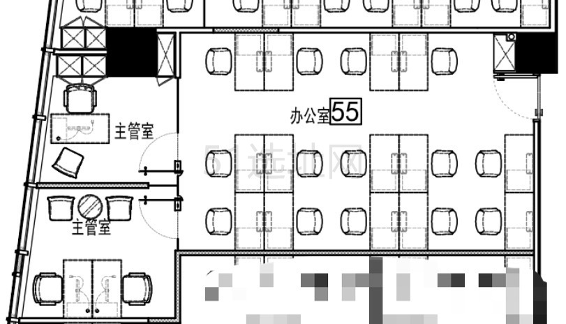 虹桥龙湖天街出租170平精装修办公室