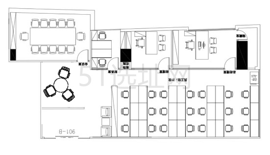 徐家汇国际大厦901B室263平办公室招租