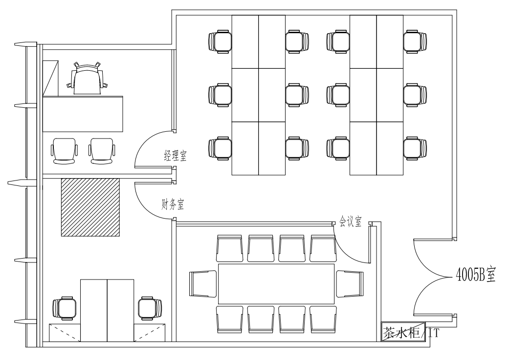 银座企业中心出租142平写字楼带装修有家具