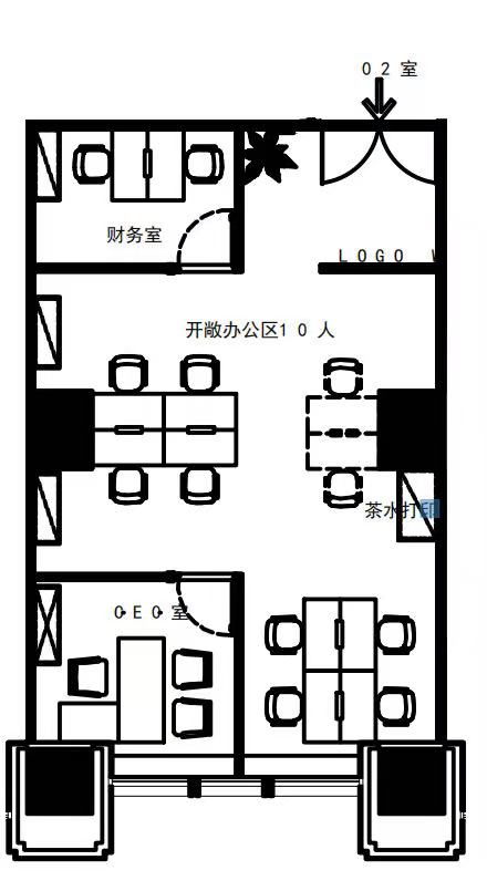 上海银行大厦出租带家具出租139平，精装交付办公室