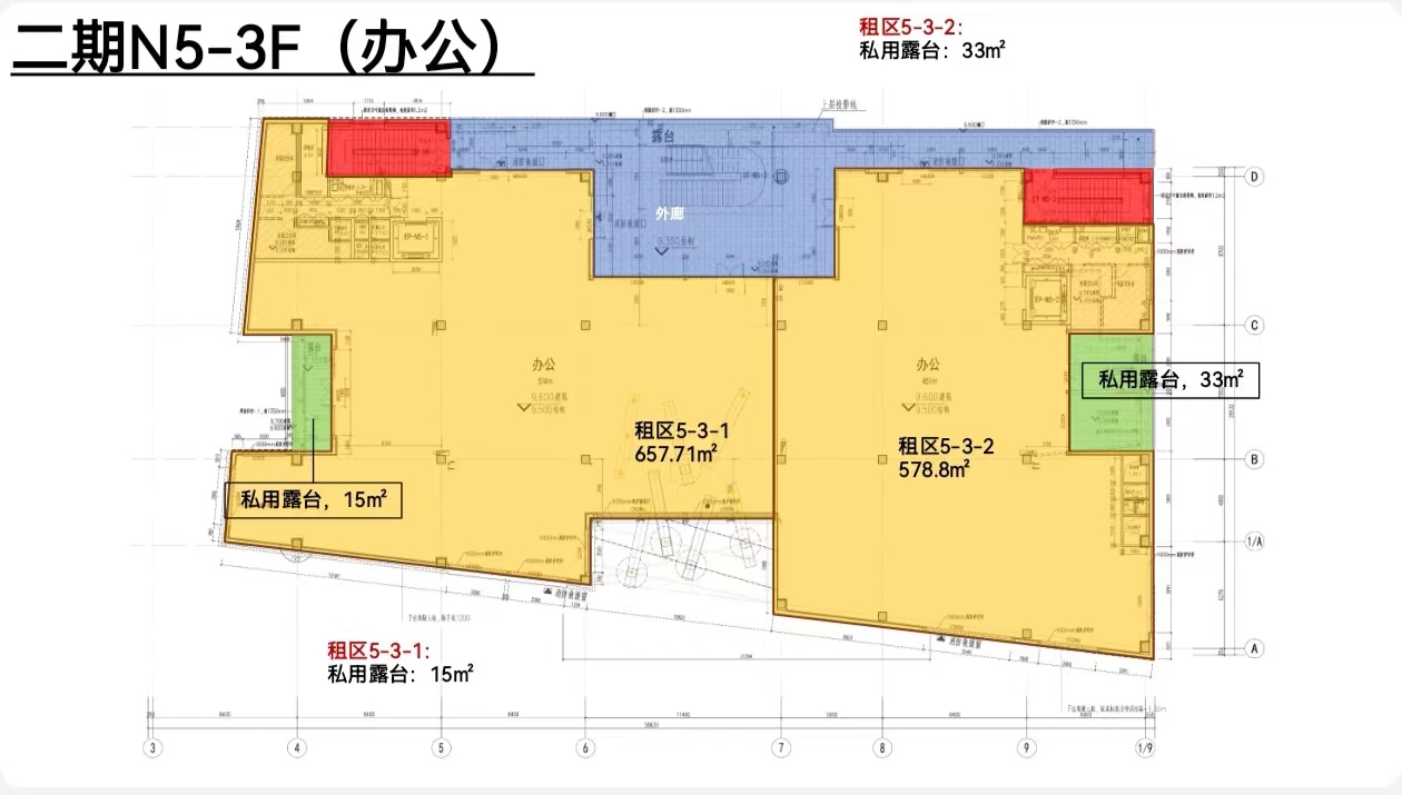 上生新所整栋出租4000平，带装修遗留，现房出租