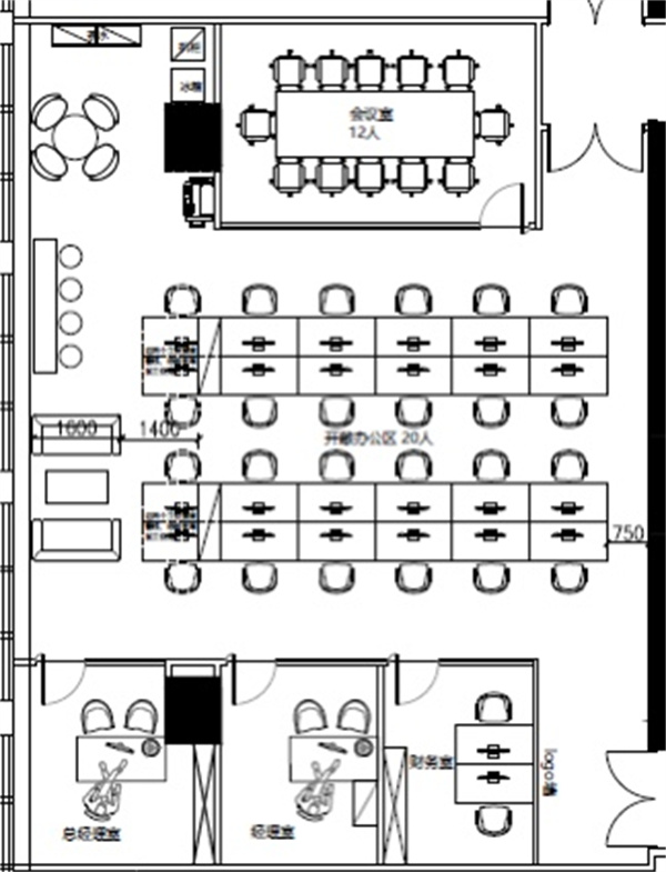 汇空间505-243㎡中港汇·静安自营拎包入驻产品