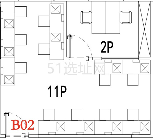 星扬西岸中心-13工位办公空间