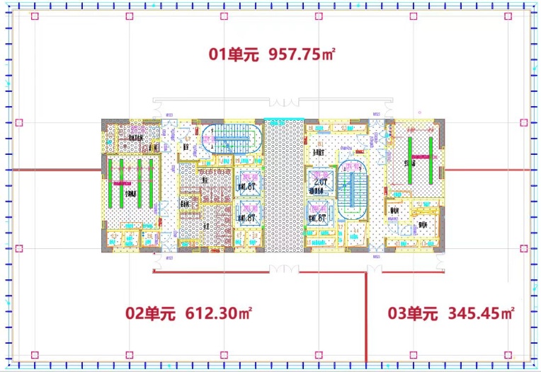 前滩四方城 345㎡标准交付办公室出租