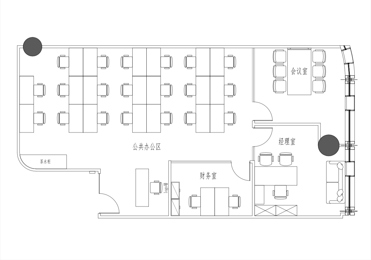 198平带家具出租办公室，大连路燕舞东方保利广场办公室出租