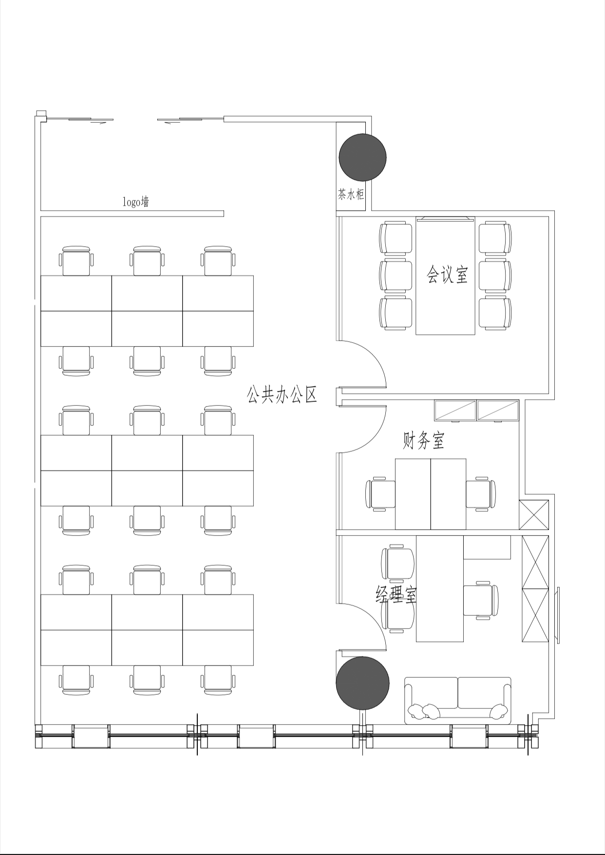 178平带装修家具办公室出租现房，大连路保利绿地广场写字楼出租