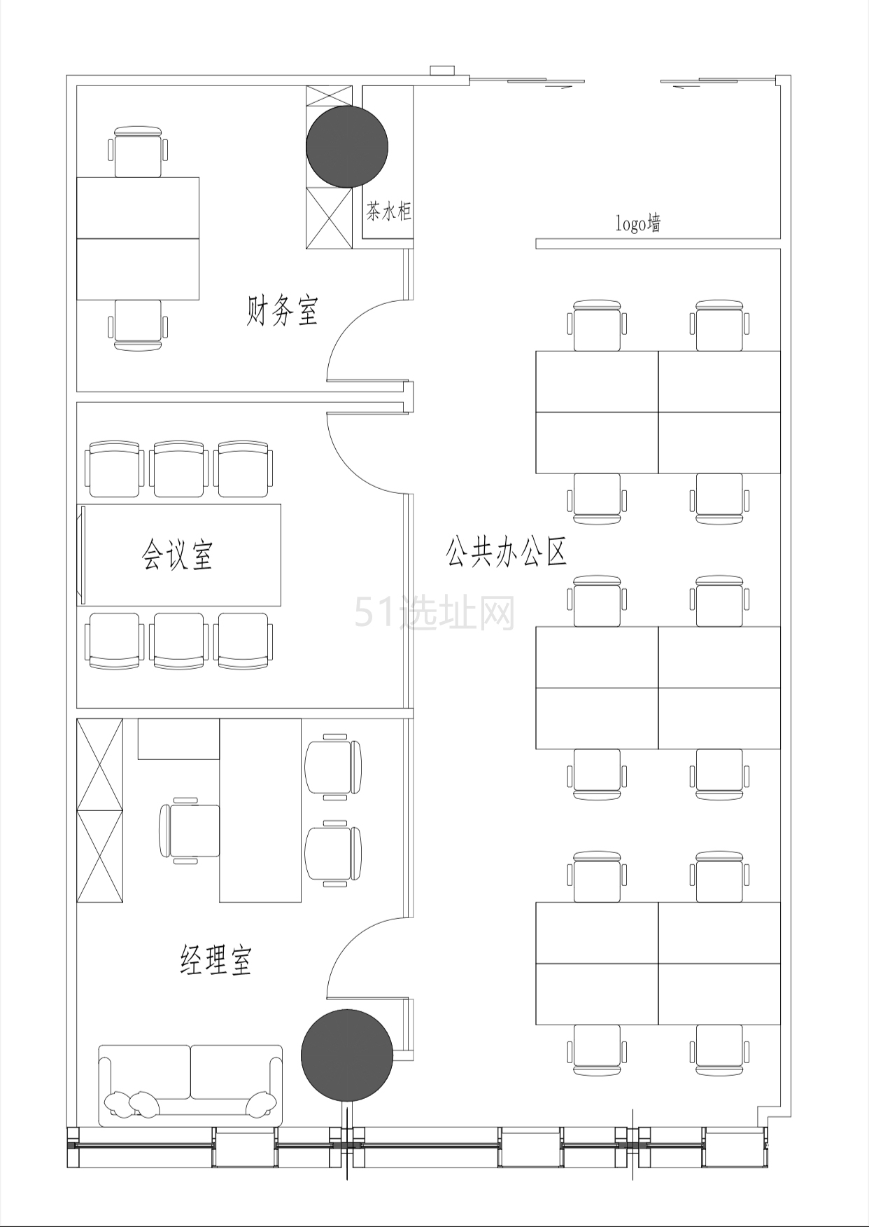 146平精装带家具出租燕舞东方保利绿地广场写字楼