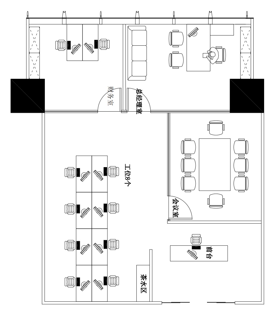 建工大唐国际广场1308A室精装修办公室出租