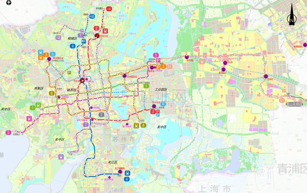 苏州轨道交通线路图